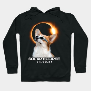 Corgi Eclipse Expedition: Stylish Tee Featuring Cute Welsh Corgis Hoodie